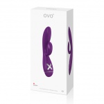 SexShop - Mocny wibrator ze stymulatorem łechtaczki - Ovo K1 Rabbit Vibrator Fioletowy - online