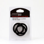 SexShop - Pierścienie silikonowe - Perfect Fit Silicone 3 Ring Kit Large Black - online
