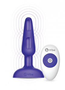 Sexshop - B-Vibe Trio Remote Control Plug  Fioletowy - Plug analny ze zdalnym sterowaniem - online
