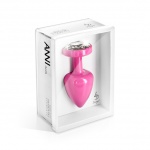 SexShop - Zdobiony plug analny - Diogol Anni Butt Plug Round Pink 25 mm Okrągły Różowy - online