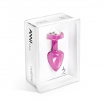 SexShop - Zdobiony plug analny - Diogol Anni R Butt Plug Heart Pink 25 mm Serce Różowy - online